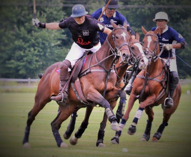 Wall Street exec Sam Ramirez, Jr. playing polo. (Photo courtesy of Sam Ramirez, Jr.)