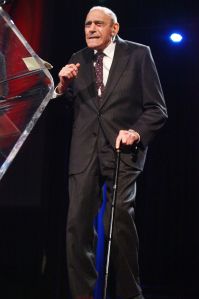 NEW YORK, NY - APRIL 01: Abe Vigoda attends the 55th Annual New York Emmy Awards gala at the Marriott Marquis Times Square on April 1, 2012 in New York City. (Photo by Astrid Stawiarz/Getty Images)