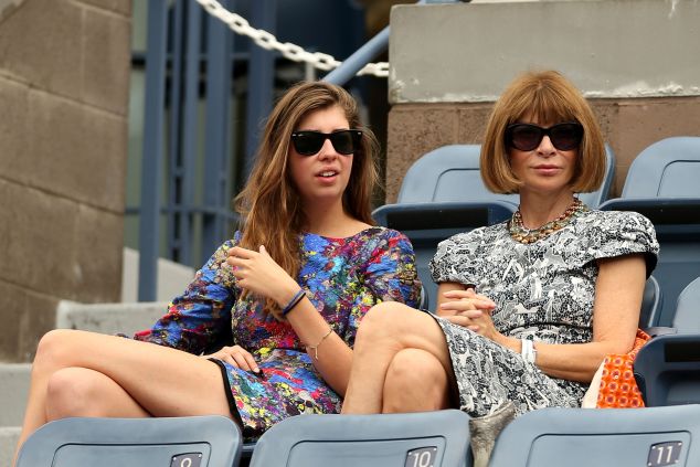 Anna Wintour and daughter Bee Shaffer on day 13 of the 2012 U.S. Open. (Photo: Matthew Stockman/Getty Images)