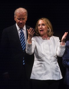 One reason Biden should run is that a competitive race would make Hillary Clinton a better candidate. (NICHOLAS KAMM/AFP/Getty Images)