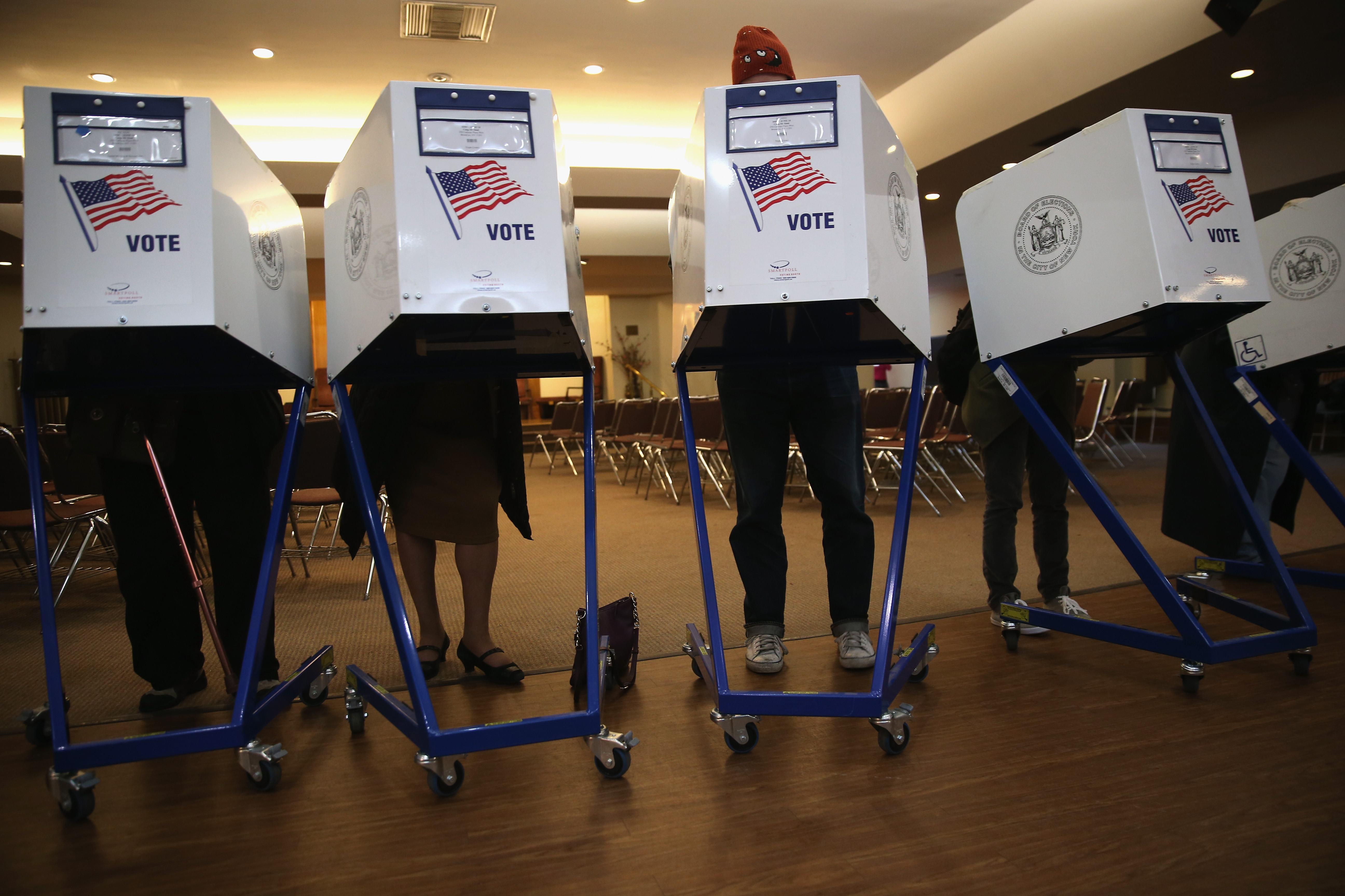 Speculation about who will challenge Mayor Bill de Blasio in 2017 has already begun. (Photo by John Moore/Getty Images)