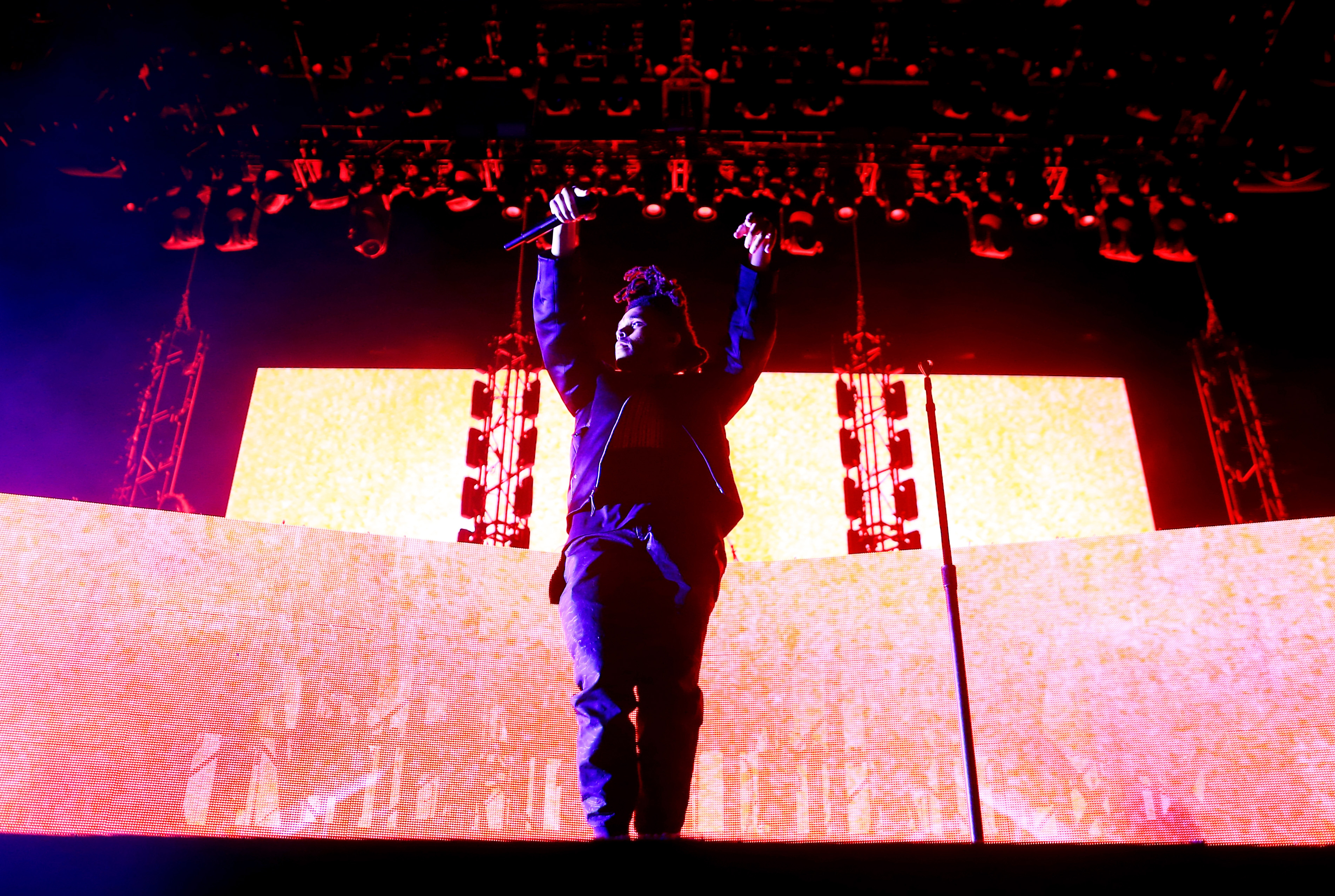 perform onstage during day 2 of the 2015 Coachella Valley Music & Arts Festival (Weekend 1) at the Empire Polo Club on April 11, 2015 in Indio, California.
