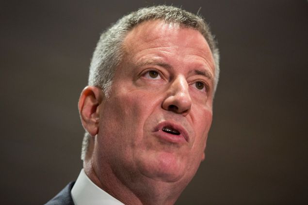 Mayor Bill de Blasio. (Photo: Andrew Burton/Getty Images)