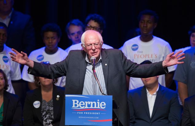 Sen. Bernie Sanders in Chicago (Photo by Scott Olson/Getty Images)