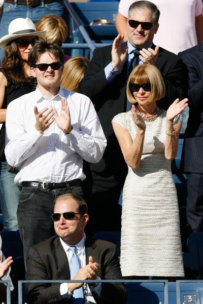 Anna Wintour on day 15 of the 2009 U.S. Open. (Photo: Matthew Stockman/Getty Images)