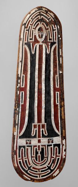 One of only two dozen remaining Grere'o Shields, (early to mid–19th century) from the Solomon Islands. (Photo: The Met)