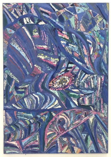 Blue Leaves by Johannes VanDerBeek. (Photo: Courtesy of Halsey McKay Gallery)