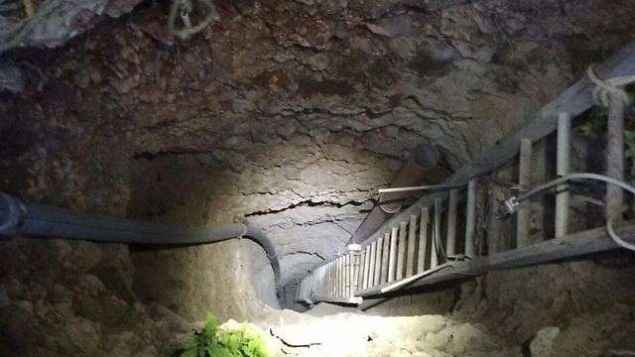 This image from www. i24news.tv illustrates the tunnel Israeli police found in East Jerusalem. (Courtesy: i24news.tv)