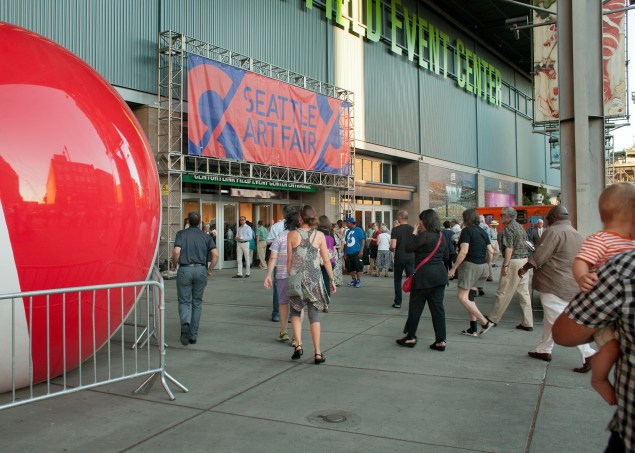 The entrance of the Seattle Art Fair at CenturyLink Field Event Center. (Photo: Courtesy Seattle Art Fair)