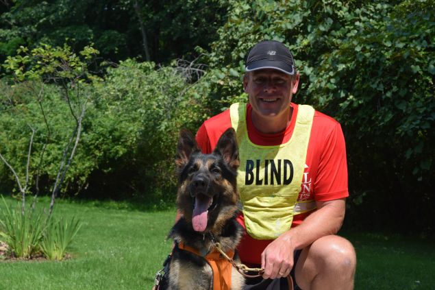 Richard Hunter and his newly graduated guide dog, Klinger. (Photo: Guiding Eyes for the Blind)