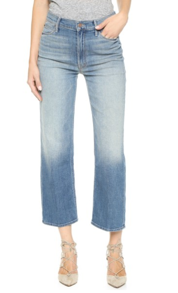 Mother The Maverick Cropped Wide Leg Jeans, $195, Shopbop.com (Photo: Shopbop)
