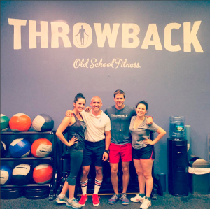 My friend and me post-workout with Brian Gallagher and Ryan Wilke. (Photo: Jordyn Taylor)