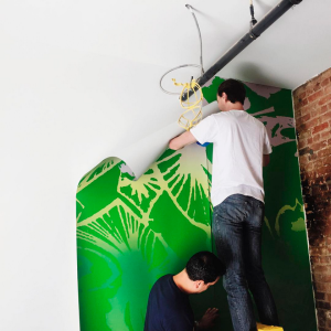 Getting Tiny Empire's new Soho store together. (Photo: Instagram/Tiny Empire)