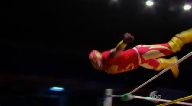 A Mexican luchador, or Nick Viall trying to get back on another Bachelor show? (Photo: ABC)