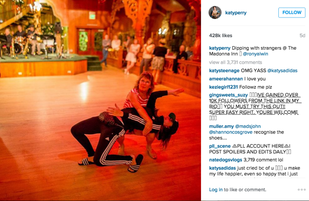 Katy Perry got her dance on. (Photo: Instagram/Katy Perry)