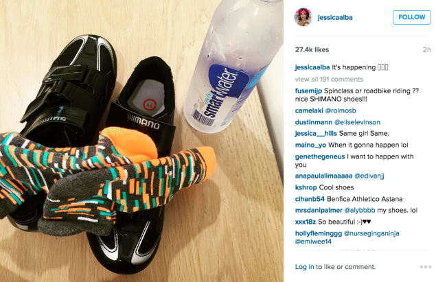 Jessica Alba's workout gear. (Photo: Instagram/Jessica Alba)