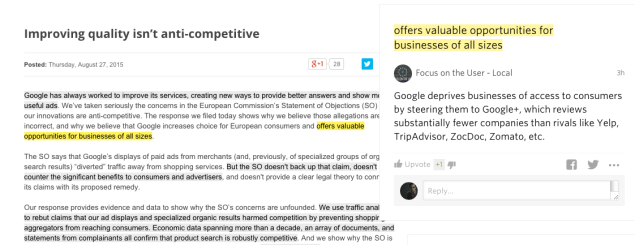 Focus On The User makes a point (Image: Screenshot)