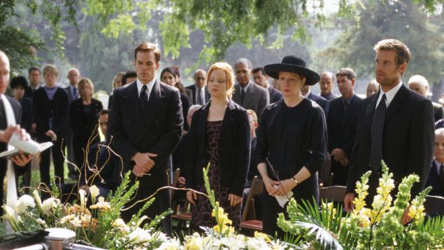 Michael C Hall, Lauren Ambrose, Frances Conroy and Peter Krause in Six Feet Under.