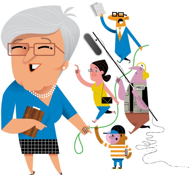 Carmen Fariña. (Illustration: Kirsten Ulve for Observer)