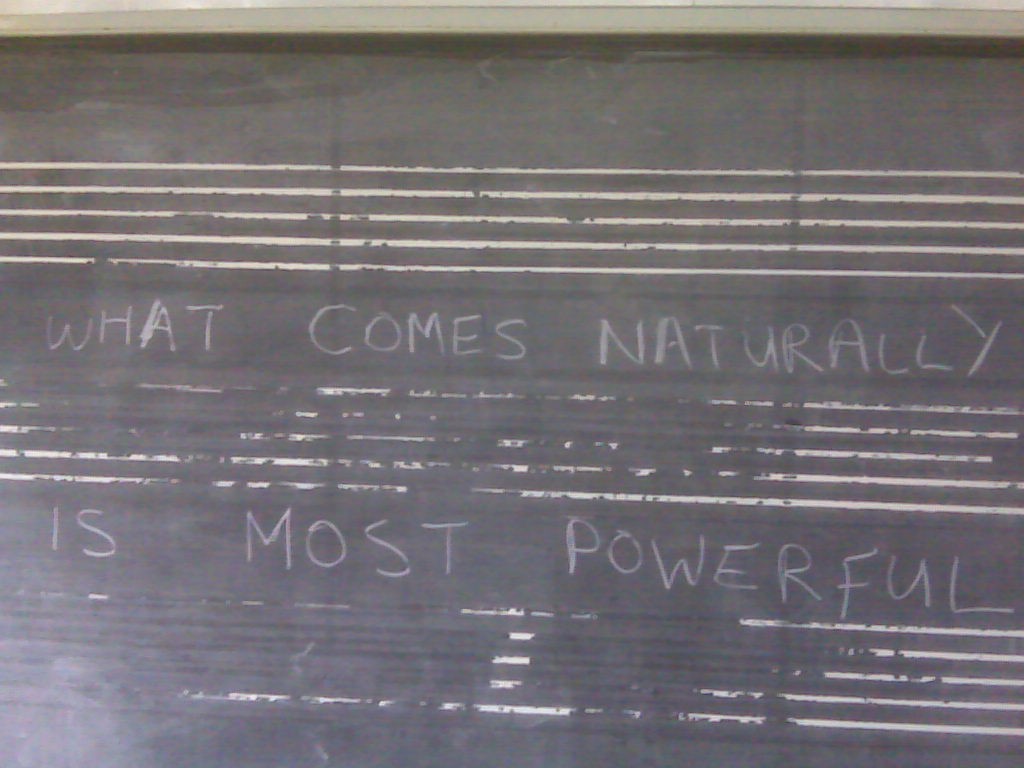 Found on the blackboard. My handwriting is much worse.