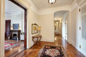 The apartment of late actress Lauren Bacall, which is listed with Warburg at $23 million and is currently in contract.
