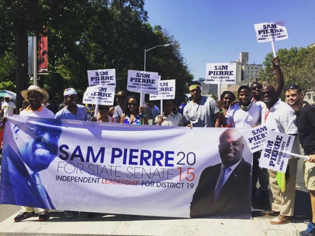 Supporters of Samuel Pierre (Photo: Facebook).