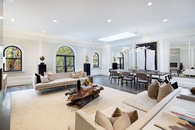 The carriage house, a former Jehovah's Witness property, has had a full renovation. (Travis Mark/Sothebys)