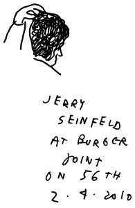 Jerry Seinfeld, drawn by Mr. Polan. (Image: Jason Polan)