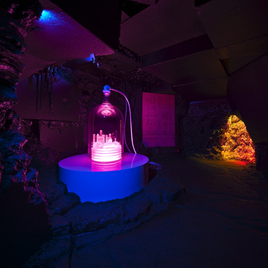 Inside the Exploded Fortress of Solitude. (Photo: Hauser & Wirth)