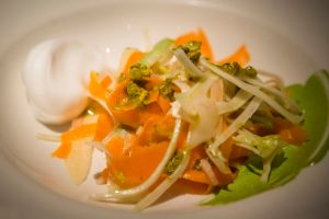 "Wasted dumpster dive salad" created by Dan Barber. Photograph by Michael Nagle for Observer.