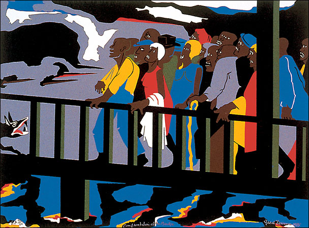 Jacob Lawrence from his Migration Series.
