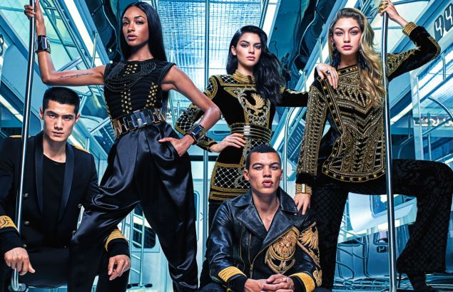 The Balmain x H&M squad (Photo: H&M)