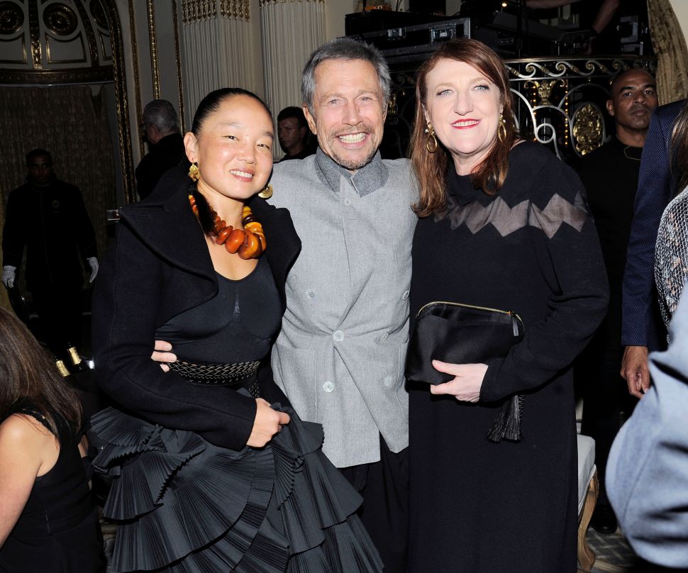 Karen Goude, Jean-Paul Goude, Glenda Bailey (Photo: Nicholas Hunt for Patrick McMullan) 
