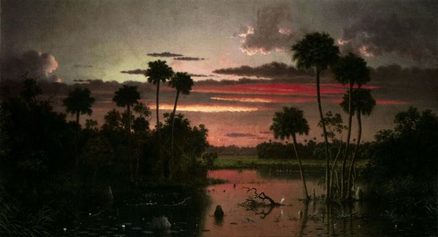 The Great Florida Sunset, Martin Johnson Heade, 1887.