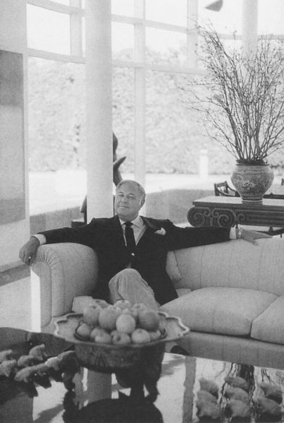 A. Alfred Taubman at his home in Palm Beach. (Photo: Courtesy the Taubman family)