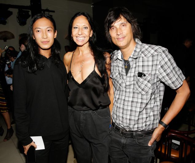 Alexander Wang with Vinoodh Matadin and Inez van Lamsweerde (Photo: Billy Farrell Agency)