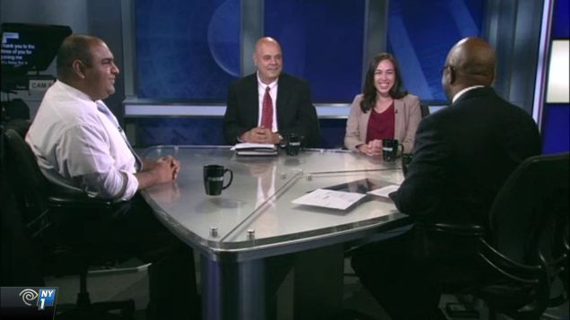Ali Najmi, Bob Friedrich and Rebecca Lynch at a NY1 debate last week. (Screengrab: NY1)