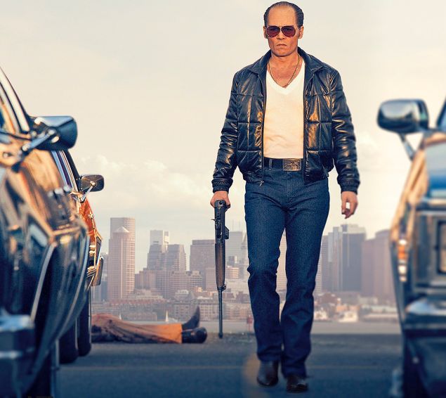 Johnny Depp stars as Whitey Bulger in Black Mass.