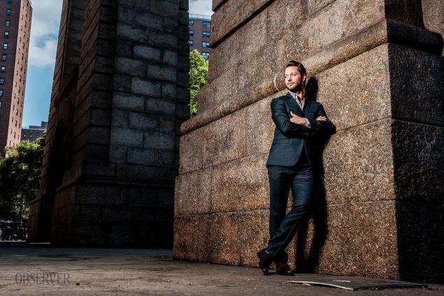 This month, Mr. Blasberg launched a book and became Vanity Fair's Man on the Street, among other accomplishments. (Photo: Chris Sorensen for Observer)