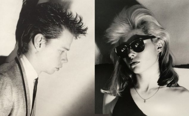 Jimmy DeSana, James Chance, 1978 (L) and Christopher Makos, Debbie Harry, 1980 (R). Courtesy Rare / Glenn Horowitz Bookseller