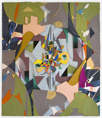 An artwork by Jim Gaylord in 'Eat a Peach' at Jeff Bailey.