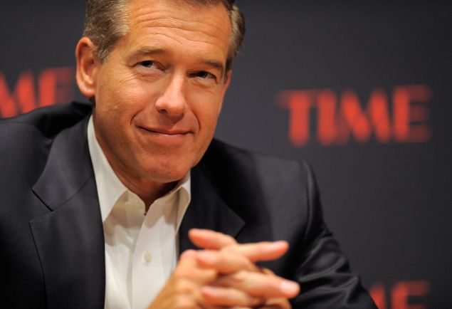 NEW YORK, NY - NOVEMBER 08: Journalist Brian Williams speaks during the TIME Person of the Year panal discussion duing the TIME Person of the Year Lunch at Time Life Building on November 8, 2011 in New York City. (Photo by Jemal Countess/Getty Images for Time Warner)
