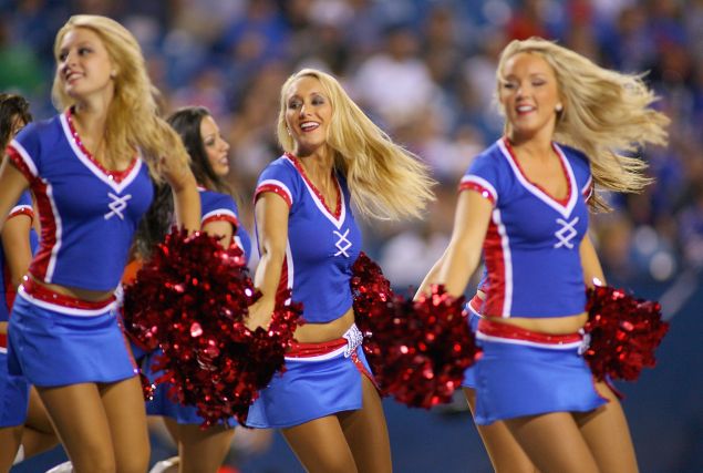 Buffalo Jills cheerleaders in 2012 (Photo: Rick Stewart for Getty Images)