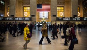 The owner of Grand central terminal filed a lawsuit saying the city infringed on his "air rights." (Photo by Andrew Burton/Getty Images)