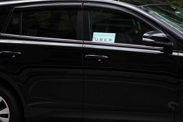 NEW YORK, NY - JULY 20: An Uber vehicle on July 20, 2015 in New York City. (Photo: Spencer Platt/Getty Images)