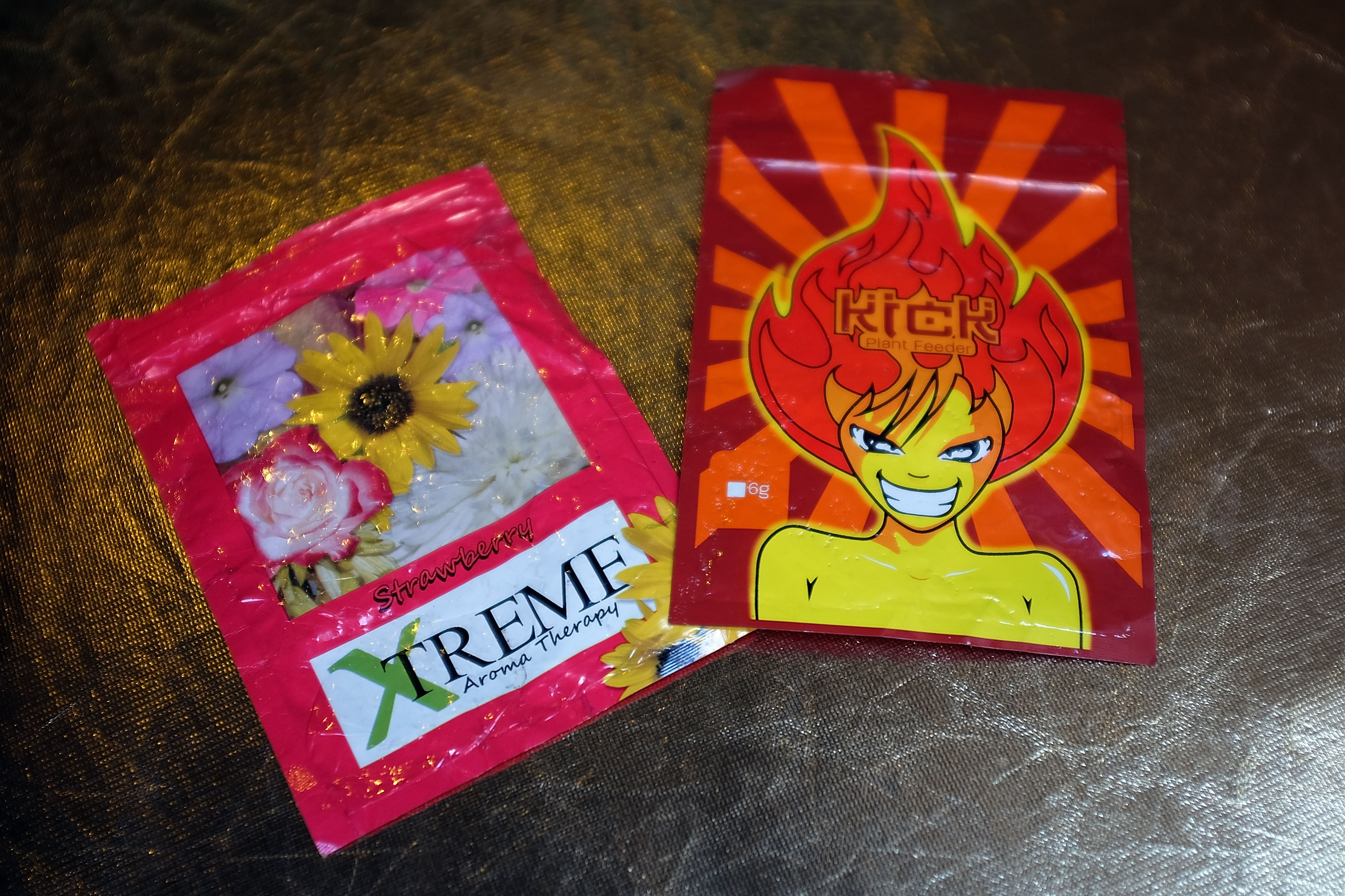 In this photo illustration, packets of K2 or "spice", a synthetic marijuana drug, are seen in East Harlem on August 5, 2015 in New York City. (Photo Illustration by Spencer Platt/Getty Images)
