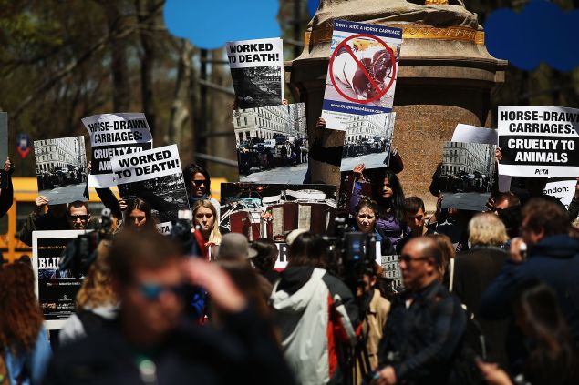 A NYCLASS protest in 2014. (Photo: Spencer Platt/Getty Images)