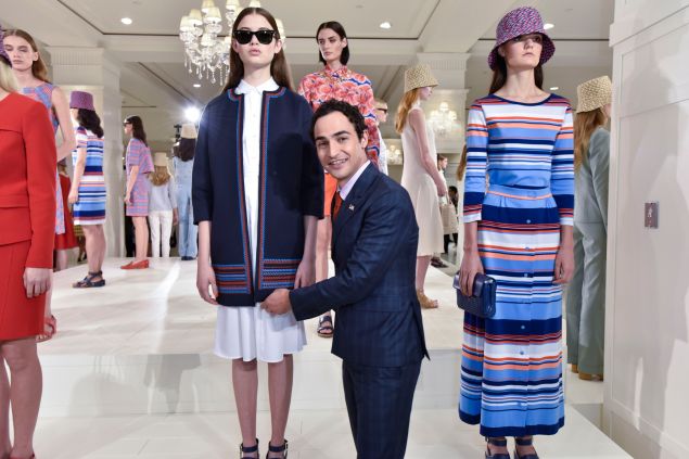 Zac Posen with his first Brooks Brothers collection (Photo: Eugene Gologursky/Getty Images for Brooks Brothers)