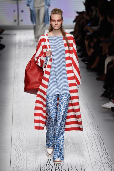 A look that is both nautical and patriotic (Photo: Pietro D'Aprano/Getty Images).