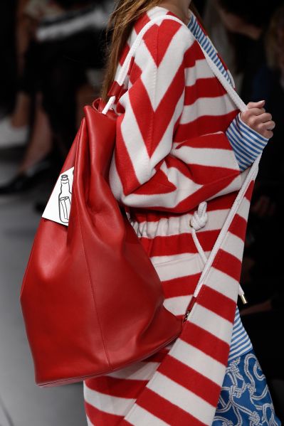 A closer look at the Max Mara bags (Photo: Pietro D'Aprano/Getty Images).